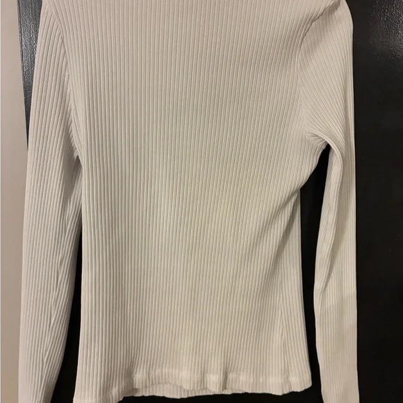 Agolde Ribbed White Top - Picture 6 of 7